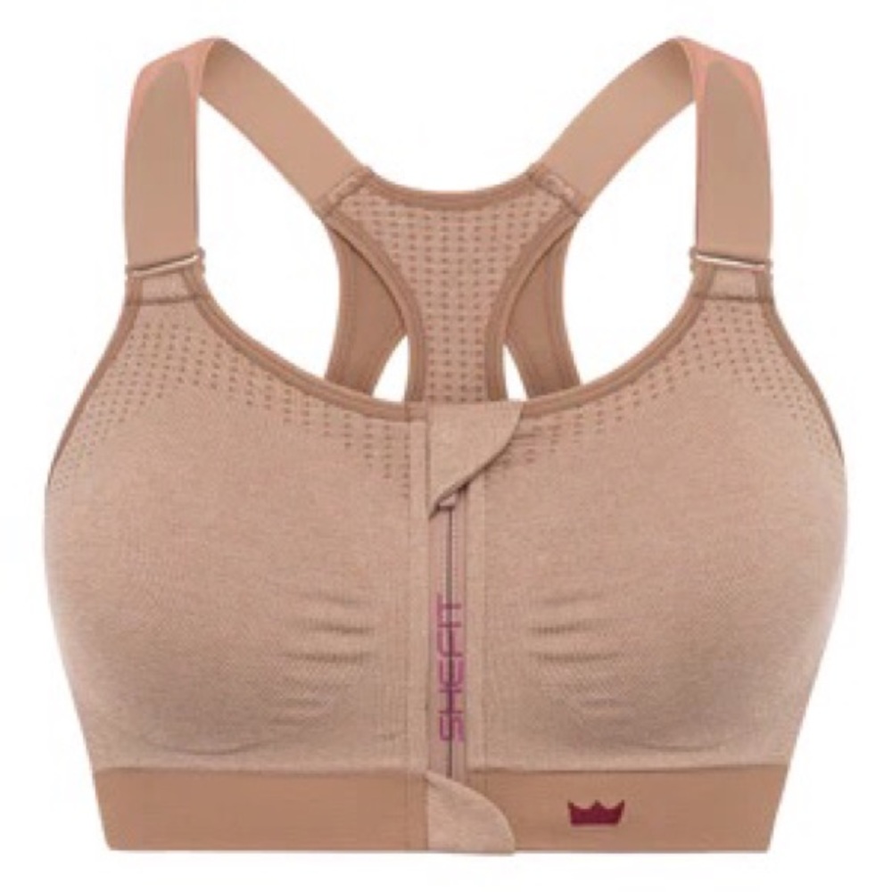 SHEFIT Low Impact Sports Bra Heathered Tan - Medium